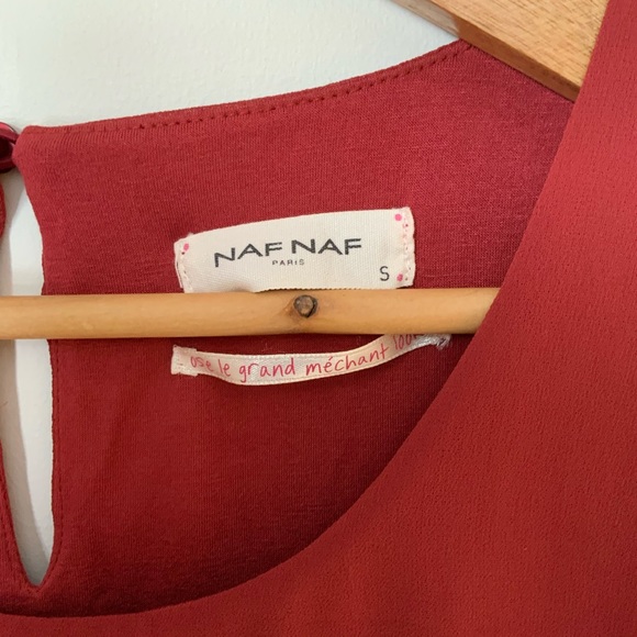 NAFNAF - Red and black layered dress - S - Picture 3 of 6